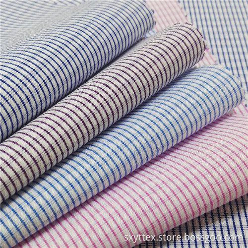 Tissu de chemise tissé à carreaux teint à la mode